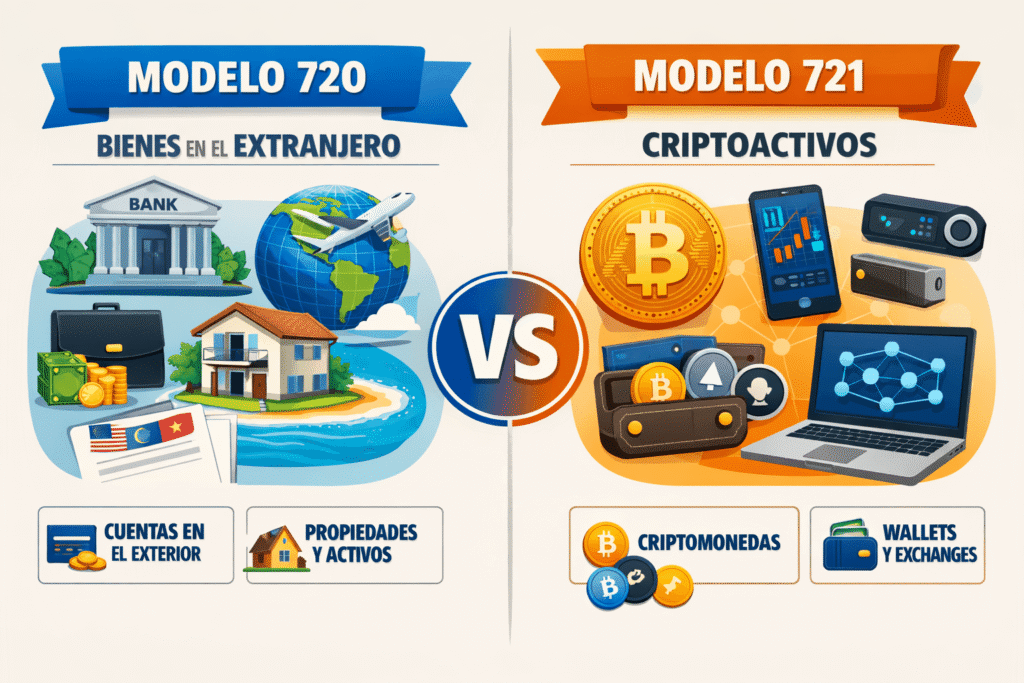 modelo 720 y 721 FIRE España obligaciones fiscales