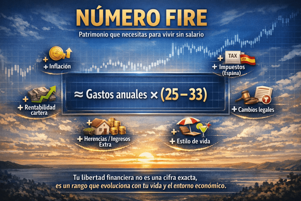 Cálculo del número FIRE en España con planificación financiera